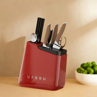 Stable Knives Storage Rack Large Capacity Anti-slip Chopstick Bucket Space Saving Plastic Cutlery Organizer Kitchenware
