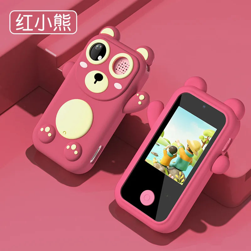 Unicorn Kids Smartphone Toy with HD Camera & Touchscreen | Cartoon Puzzle Games & Music Player | No SIM Card, Gift for Girls & Boys