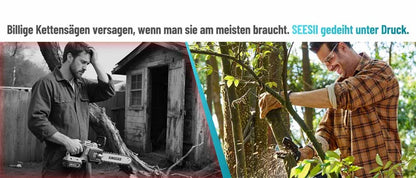 SEESII 6″ Cordless Mini Chainsaw – 15.2cm Rechargeable Electric Pruning Saw, Compatible with Makita 18V Battery