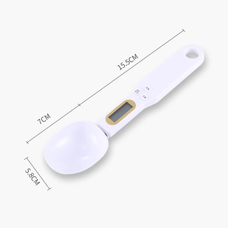 Mini Digital Spoon Scale – 0.1–500g Electronic Kitchen Food Scale with LCD for Coffee, Flour & Powder