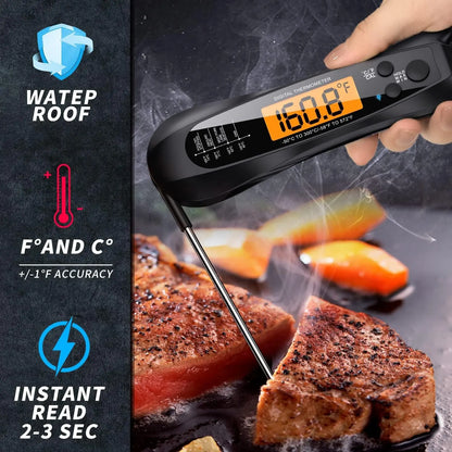 kitchen things Meat Thermometer Digital IP67 Waterproof Kitchen Cooking Food Fast Measurement Thermometer 2 Probes BBQ Grill Oil