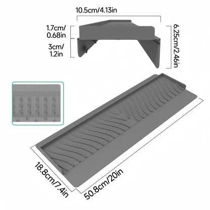 Kitchen Sink Edge Protector Silicone Bathtub Wash Basins Splash Guard Countertop Protector  Prevent Splashes Accessories