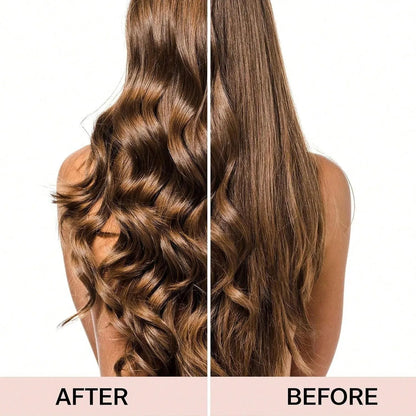 3-Piece Satin Heatless Curling Rod Set – Soft Overnight Curling Headband with Hair Caps for Long Hair