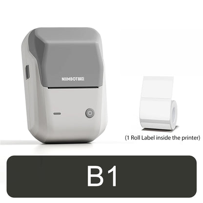 NIIMBOT B1 Portable 2-Inch Thermal Label Printer – Mini Bluetooth Sticker & Adhesive Tape Printer for Smartphones & PC