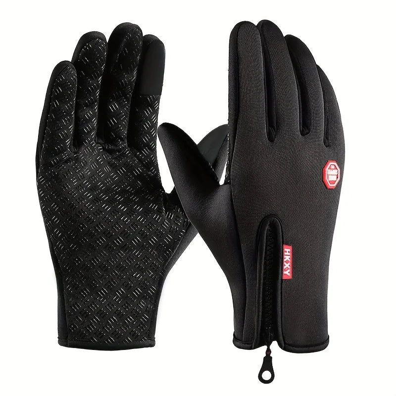 Touchscreen Winter Gloves – Warm Windproof Non-Slip Gloves for Cycling, Driving & Motorcycle