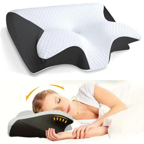 Butterfly Sleep Memory Foam Pillow – Slow Rebound Cervical Orthopedic Neck Support