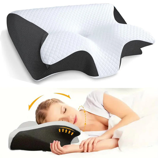 Butterfly Sleep Memory Foam Pillow – Slow Rebound Cervical Orthopedic Neck Support