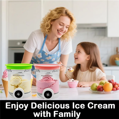 Cream Pints & Lids 4-Pack – Replacement Containers for NC700 Series Ninja Swirl Ice Cream & Soft Serve Makers