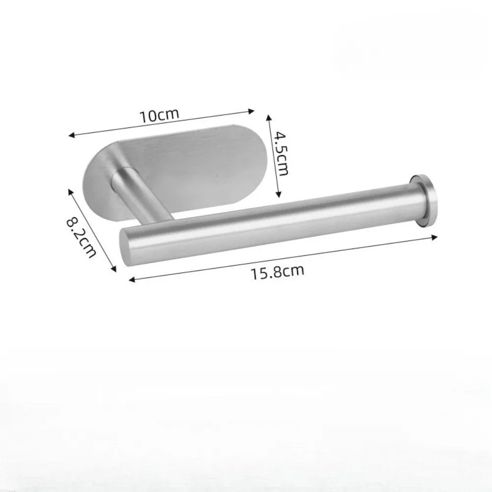 Kitchen Paper Towel Holder Adhesive Tissue Hanger Toilet Roll Paper Dispenser Cabinet Storage Napkin Rack Bathroom Accessories
