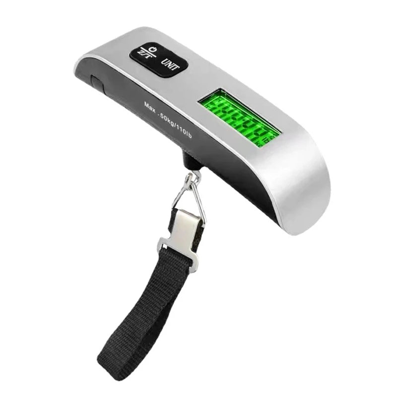 Digital Luggage Scale 110lb / 50kg – Portable Electronic Hanging Travel Suitcase Weight Scale with LCD Display