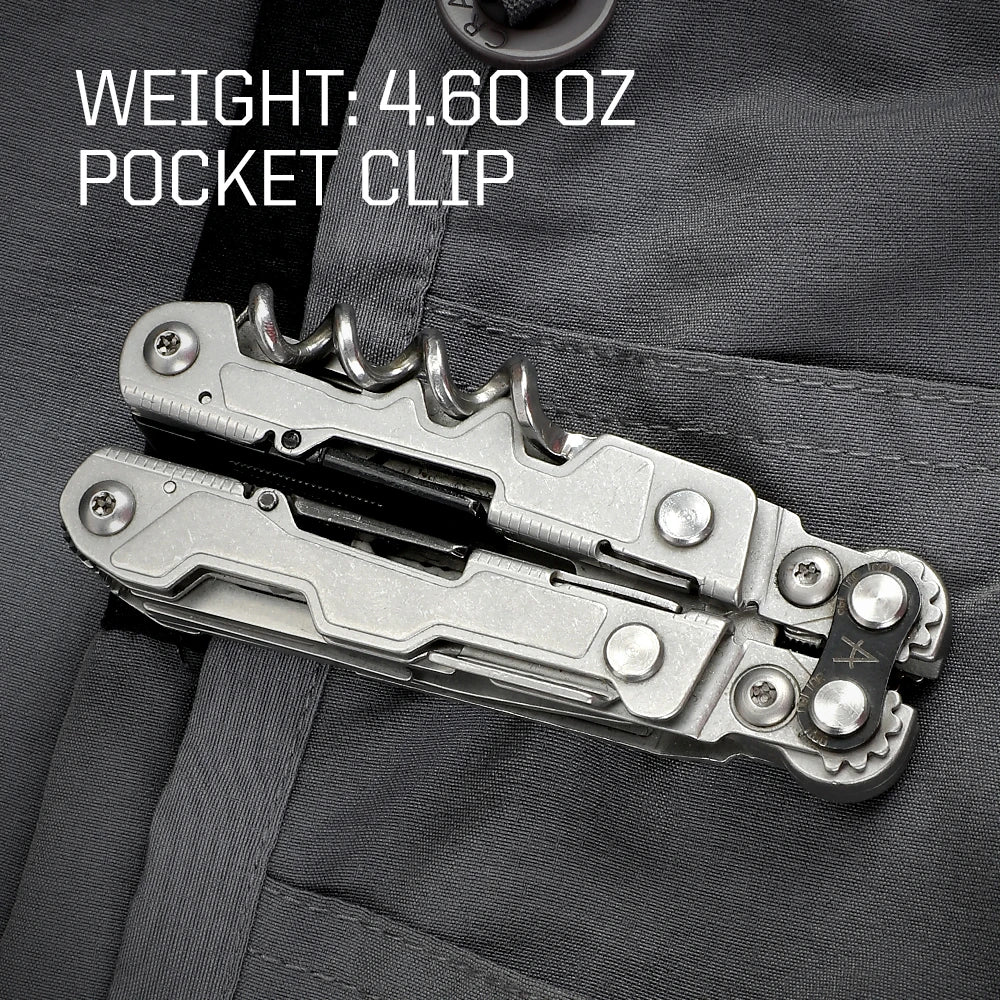 SOG PowerLitre 19-in-1 EDC Multi-Tool – Folding Pliers, Knife & Scissors Portable Outdoor Tool