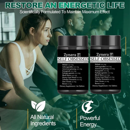 Ashwagandha & Maca Tablets for Men – Energy, Stamina, Vitality & Male Performance Support