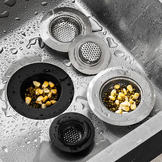 Stainless Steel Sink & Shower Drain Strainer – Hair Catcher, Food & Slag Stopper for Kitchen & Bathroom