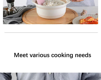 Pink Cooking Kitchenware Tool Silicone Utensils With Wooden Multifunction Handle Non-Stick Spatula Ladle Egg Beaters Shovel