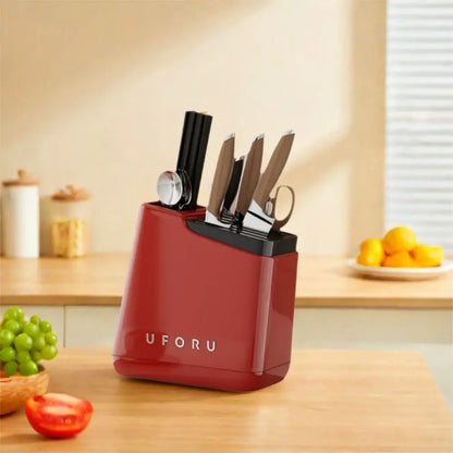 Stable Knives Storage Rack Large Capacity Anti-slip Chopstick Bucket Space Saving Plastic Cutlery Organizer Kitchenware