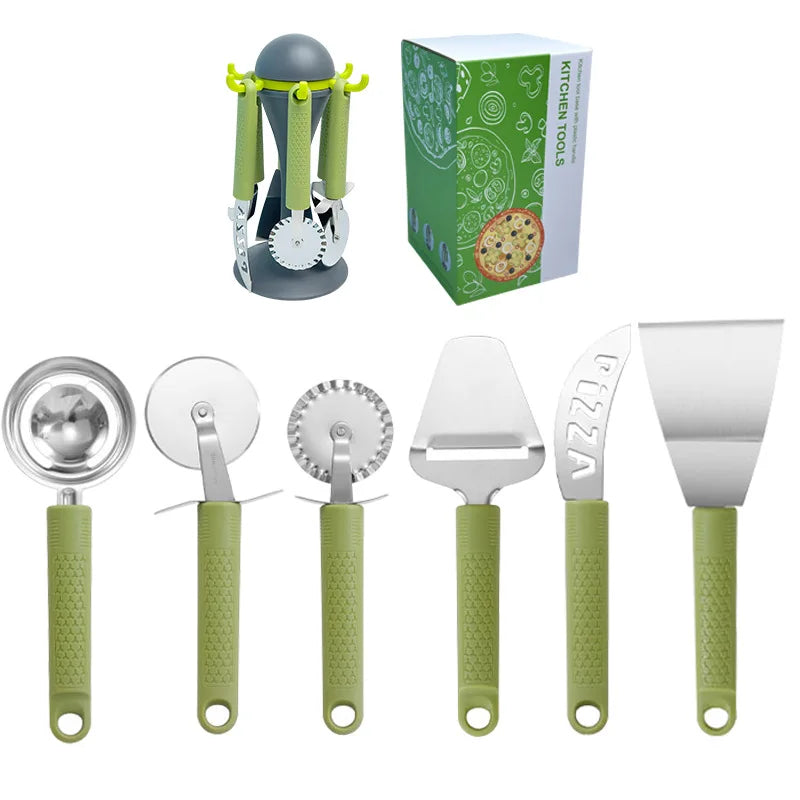 Kitchen Tool Set Pizza Tools6Set，Baking Tools Household Peeler Bottle Opener Kitchen Supplies