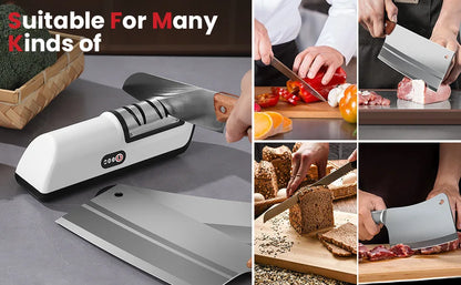 Kitchen Electric Knife Sharpener Multifunctional Automatic Professional 4 Gears Electric Knife Sharpener Kitchen Accessories
