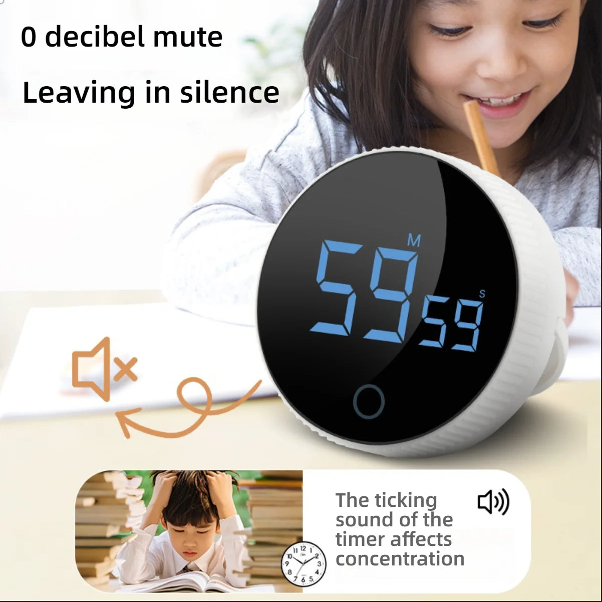Kitchen magnetic timer rotating type Timer Timer Reminder Kitchen Barware Houseware Self-discipline learning countdown