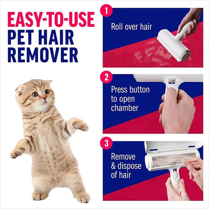 Pet Hair Remover Roller – One-Hand Self-Cleaning Lint & Fur Remover for Dogs & Cats