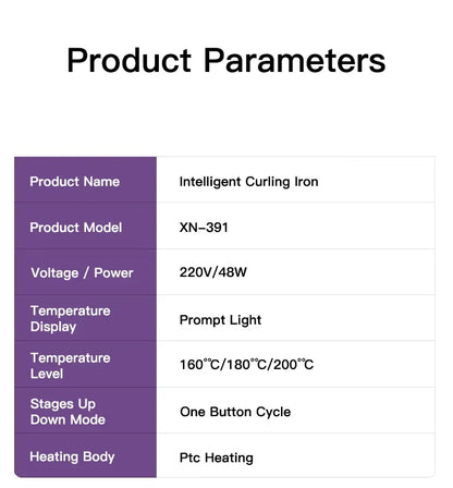 Automatic 32mm Curling Iron – Ceramic Anion Hair Curler, 4-Speed Adjustable, Fast Heating Styling Tool