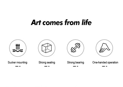 Kitchen Seasoning Jar Household Seasoning Salt Jar Wall Mounted Non Perforated Strong Suction Cup Combination Set