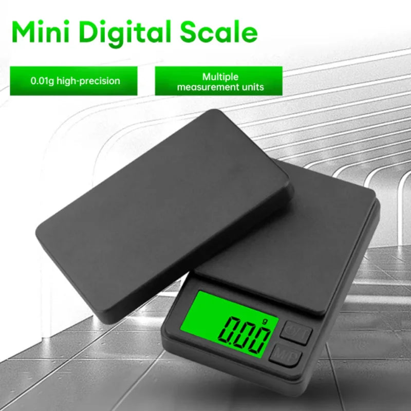Precision Pocket Scale 1000g x 0.1g – Digital Gram Food & Jewelry Scale with LCD