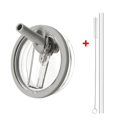 40oz Flip Straw Leak-Proof Lid – Replacement Tumbler Cover for Stanley Cup with Spill-Proof Straw