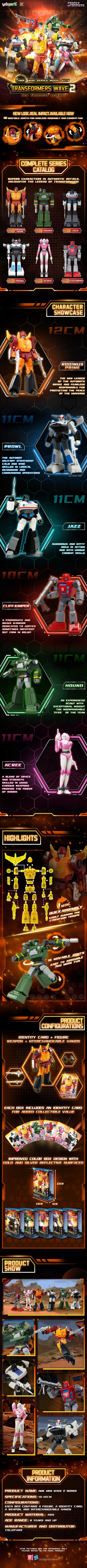 Transformers G1 AMK Mini Series Model Figures – Hound, Jazz, Prowl, Cliffjumper, Rodimus Prime & Arcee