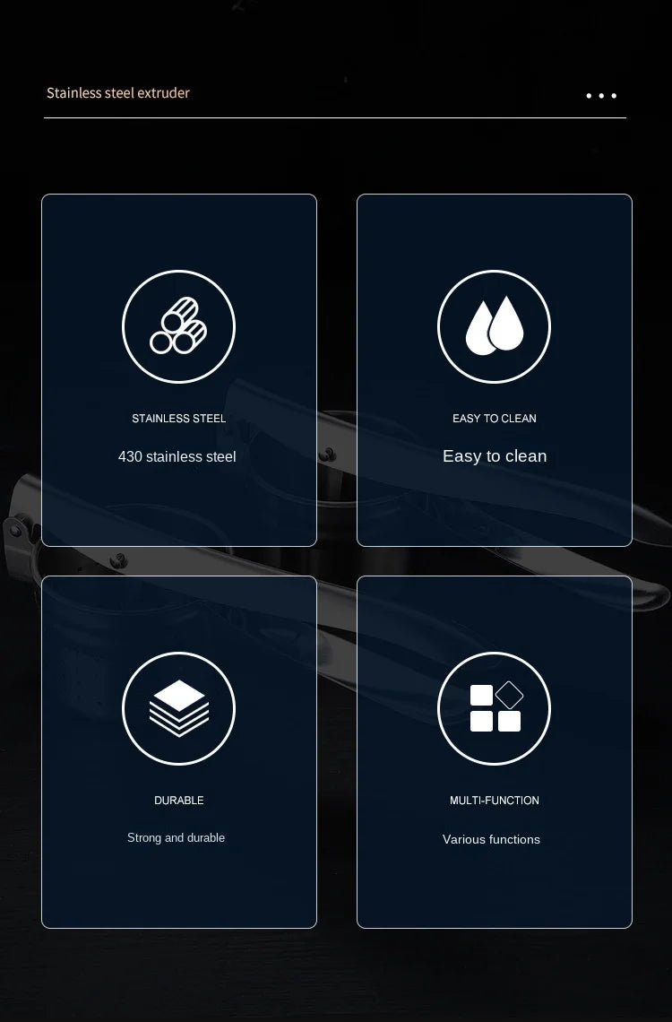 Kitchen Multifunctional Tool Stainless Steel Manual Juicer For Fruits And Vegetables Vegetable Filling Squeezer Simple Operation