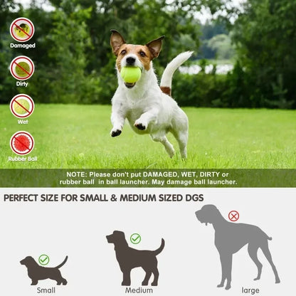 Automatic Dog Ball Launcher – USB Rechargeable Interactive Tennis Ball Thrower Toy
