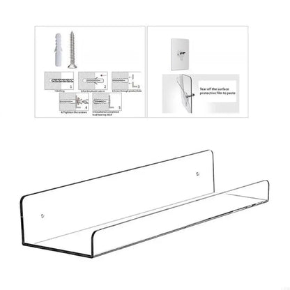 Kitchen Multifunctional Seasoning Rack Wall-Mounted Acrylic Display Rack Home Decoration Bathroom Kitchen Essential