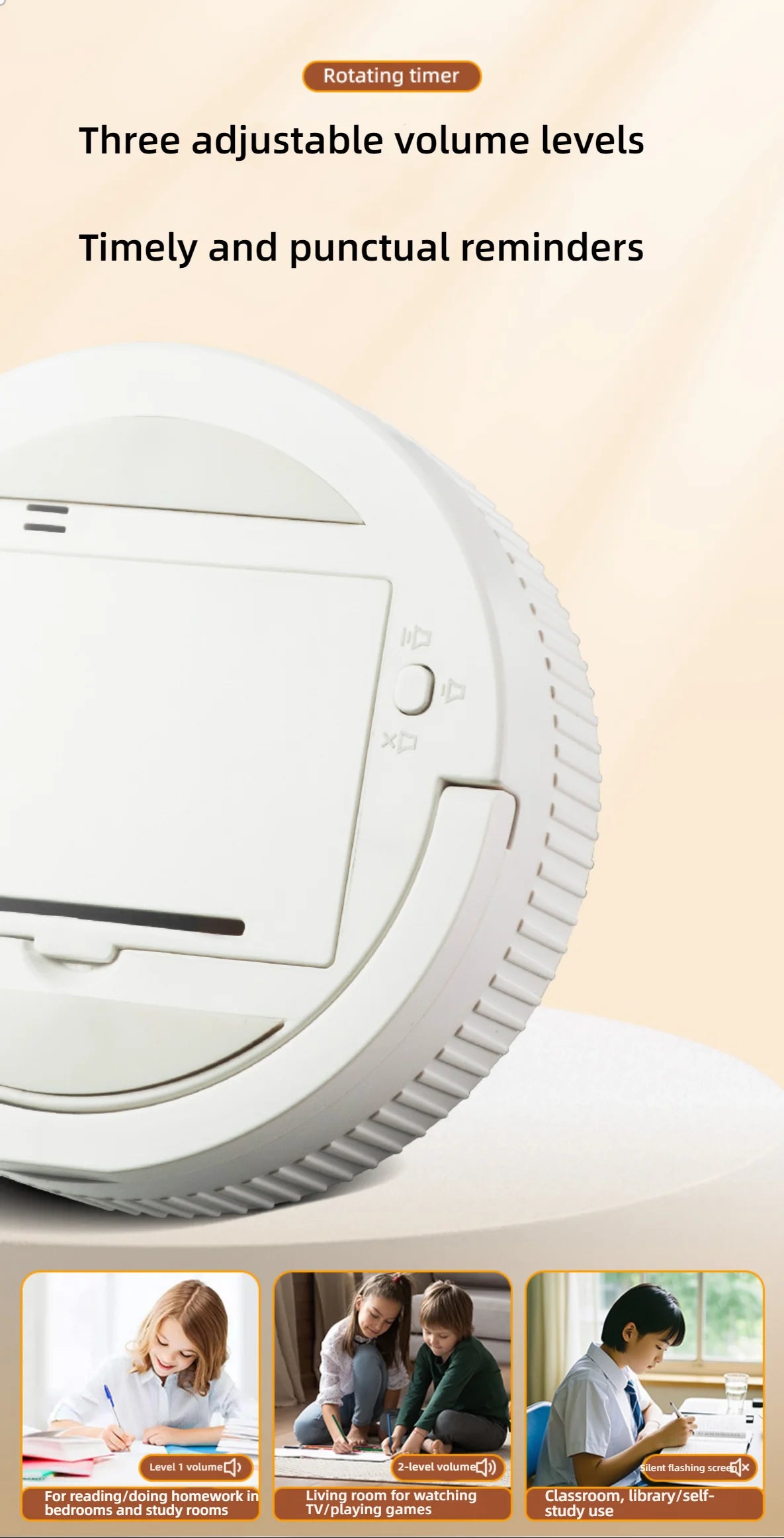 Kitchen magnetic timer rotating type Timer Timer Reminder Kitchen Barware Houseware Self-discipline learning countdown