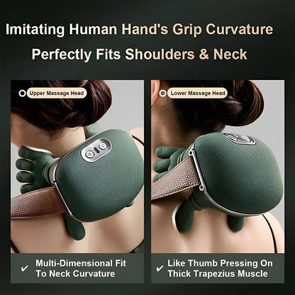 2025 Bionic Neck & Shoulder Massager N7 – 3-Level Kneading Massage Shawl for Cervical, Waist, Leg & Body Relief
