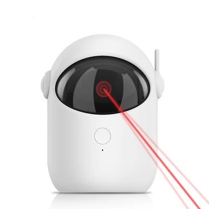 Automatic Laser Cat Toy – Rechargeable Interactive Pet Teaser with Auto-Rotation & Fast/Slow Modes