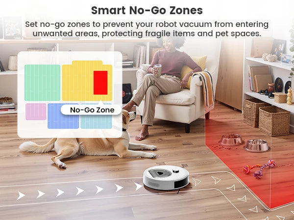 Lefant M330S Robot Vacuum & Mop – LiDAR Navigation, 6000Pa Suction, WiFi/Alexa/App Control, Self-Charging