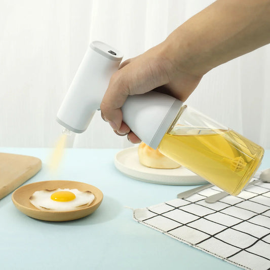 Kitchen Oil Spray Bottle Cooking Olive Oil Sprayer Electric Pneumatic Spray Bottle Fitness Barbecue Spray Oil Dispenser