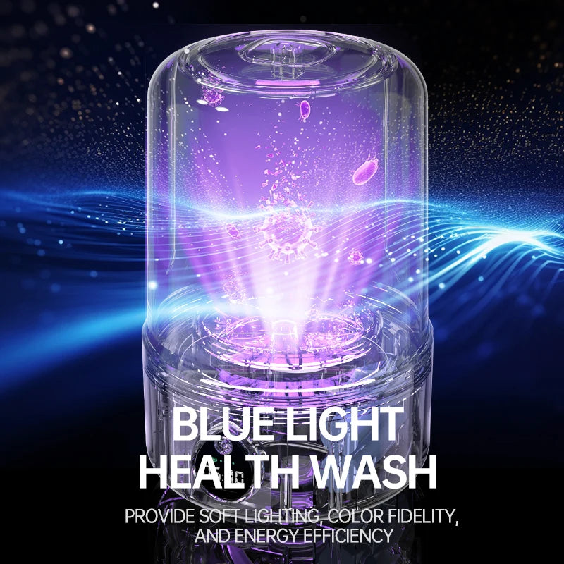 Mi Portable Wireless Washing Machine – 1.5L Mini Underwear & Socks Cleaner with LED Bucket