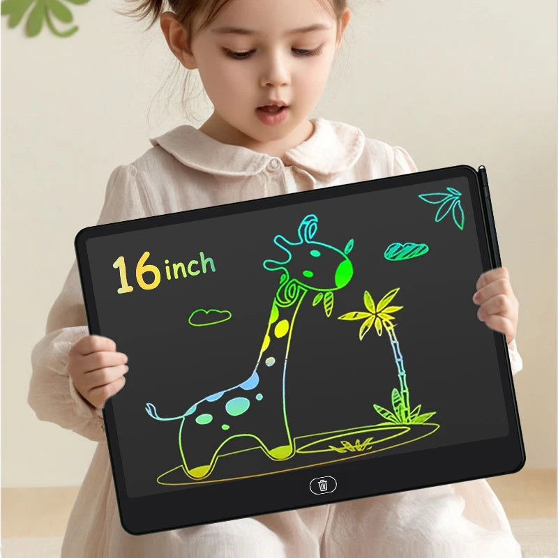 LCD Writing Tablet 16/13/11 Inch – Kids Drawing & Painting Board Educational Toy for Boys & Girls