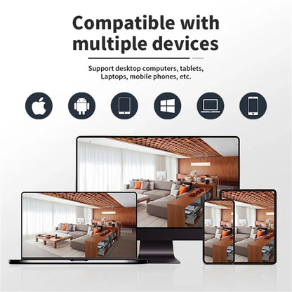 8MP E27 Bulb Wireless Camera LED Bulb & Cameras 2in1 WiFi Two-way Audio Security Surveillance CCTV Security PTZ Cam Smart Tracking