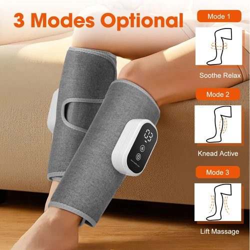 Wireless Electric Leg Massager – 360° Air Compression Calf Massager, 3 Massage Modes