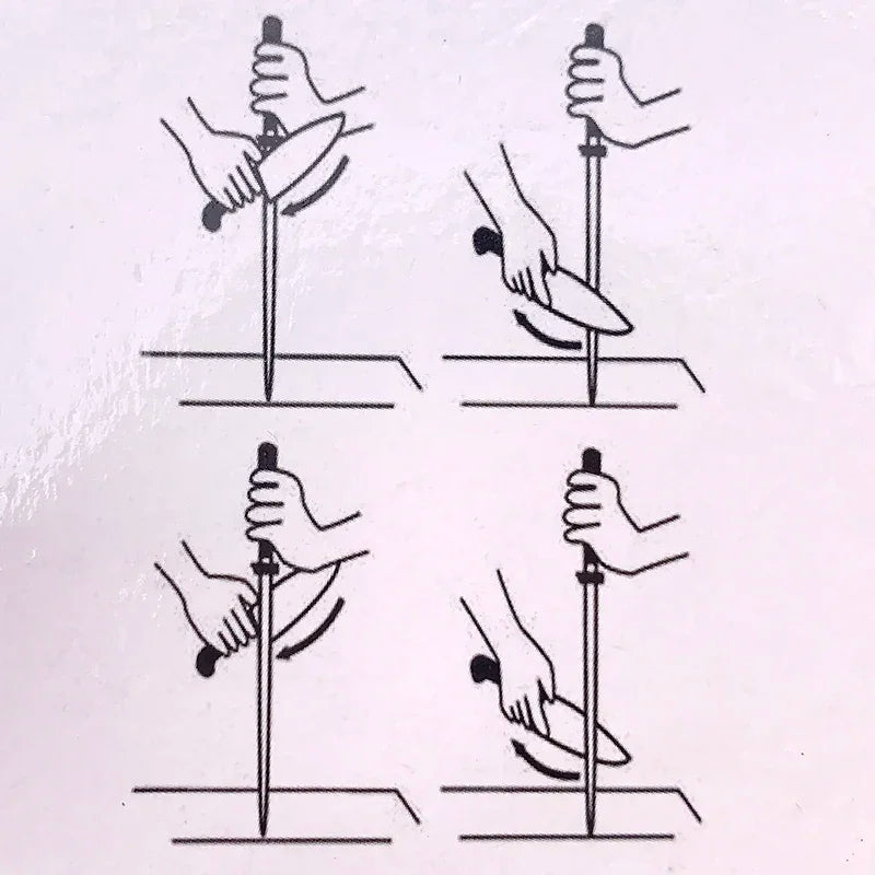 Kitchen sharpener ceramic sharpener with knife sharpener ABS handle for chef's steel knife ceramic musat  musat Sharpen