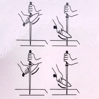 Kitchen sharpener ceramic sharpener with knife sharpener ABS handle for chef's steel knife ceramic musat  musat Sharpen