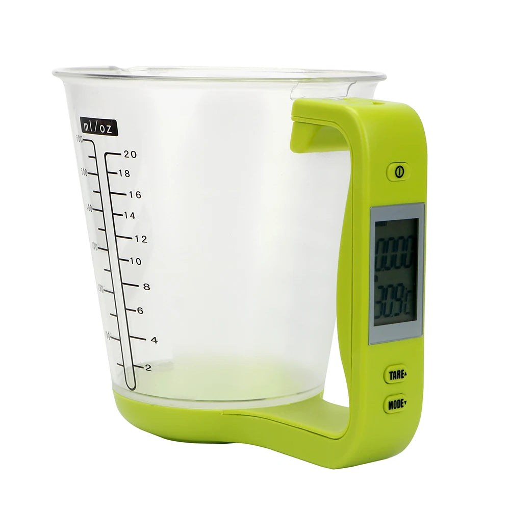 Kitchen Scales with LCD Display Digital Beaker Electronic Tool Hostweigh Measuring Cup Temperature Measurement Cups