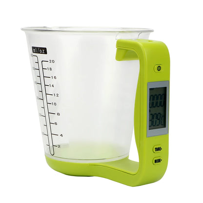 Kitchen Scales with LCD Display Digital Beaker Electronic Tool Hostweigh Measuring Cup Temperature Measurement Cups