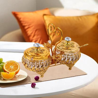 Seasoning Box Snack Plates Food Storage Organizer Condiment Jar Sugar Pots for Parties Dining Room Wedding Banquet Event