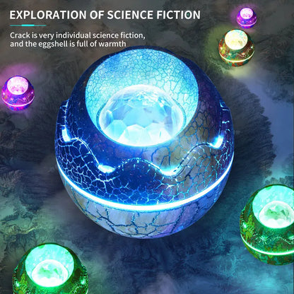 Dinosaur Egg Projector Night Light – Bluetooth Starry Sky Lamp w/ Remote, Mood Light for Kids & Adults