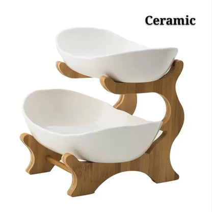 Kitchen Living Room Home Three-Layer Fruit Plate Candy Dish Creative Modern Dried   Basket Snack  Dessert Plate