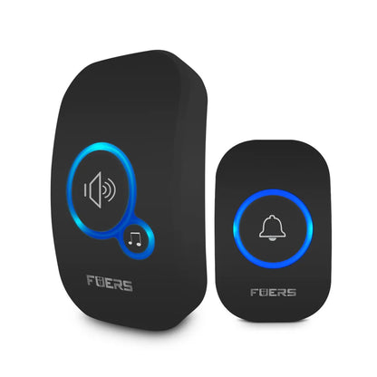 Fuers Wireless Doorbell – Waterproof Smart Chime with 32 Tunes, Battery-Powered for Home, Store & Hotel