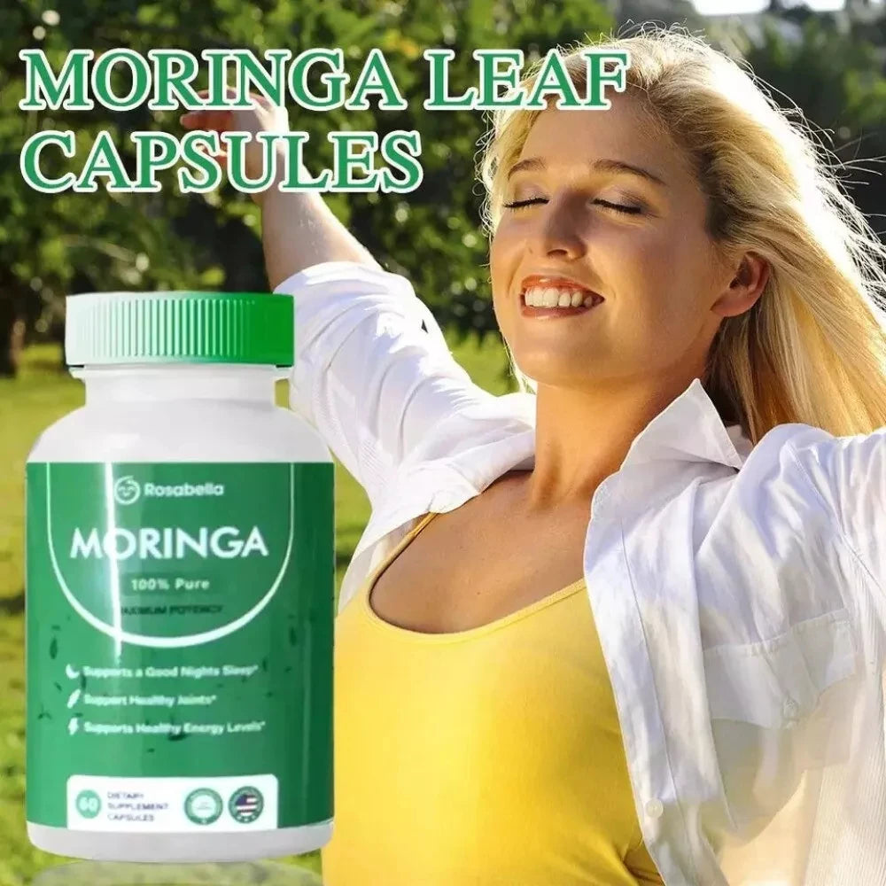 Organic Moringa Capsules – Immune Support & Gut Health Supplement