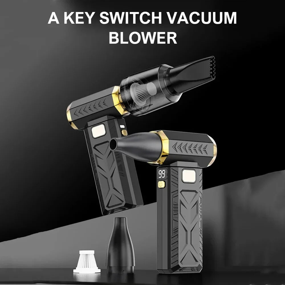 M18 Brushless Turbo Jet Blower 400000RPM – Powerful Portable Electric Dust Cleaner, 53m/s Wind, Type-C Charging (Violent Fan)